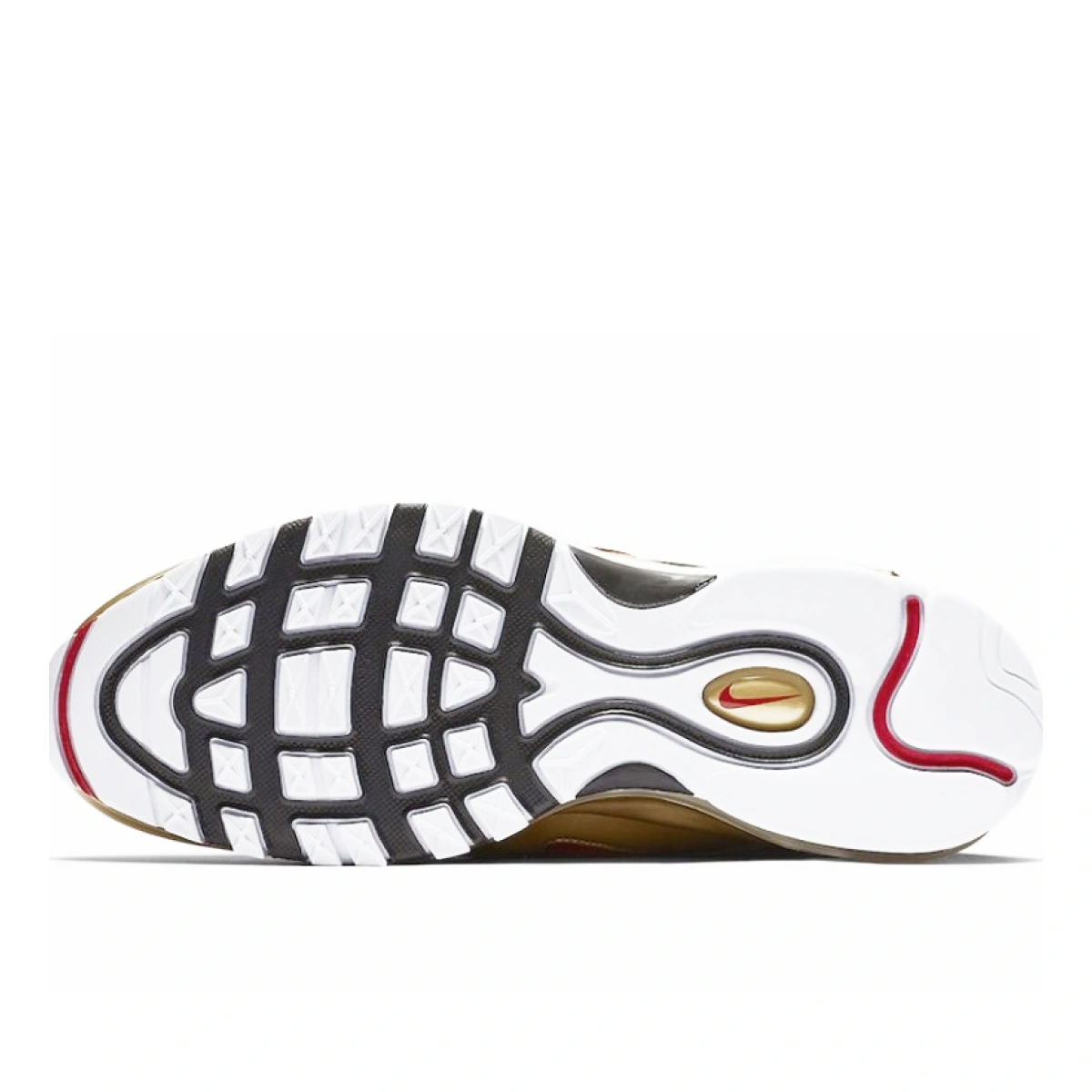 Nike air 97 black and gold on sale