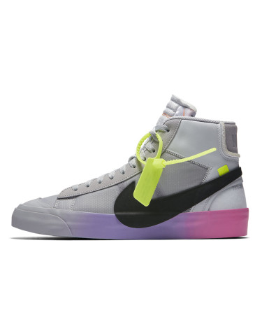 Nike Blazer Mid Off-White Wolf Grey Serena Queen AA3832-002