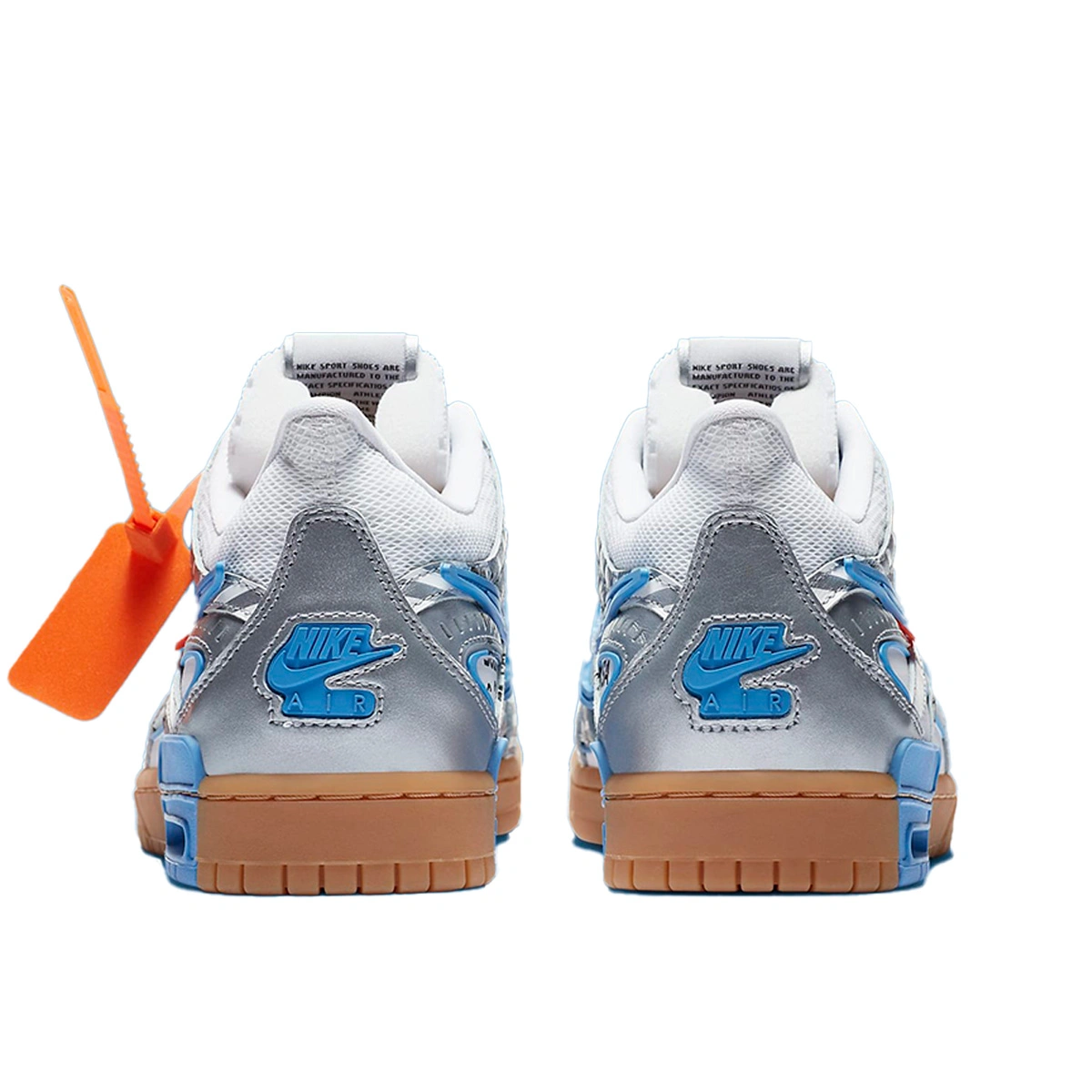 Nike Air Rubber Dunk Off White UNC CU6015 100 FKS56955 Footers