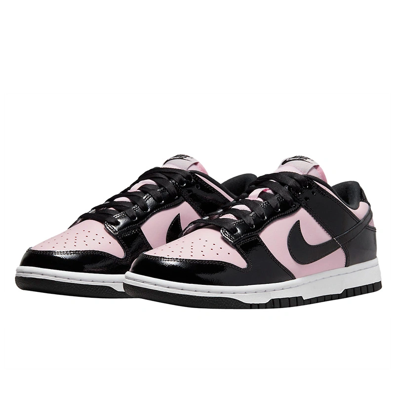 Nike Dunk Low Pink Black Patent DJ9955 600 FKS2350007 Footers