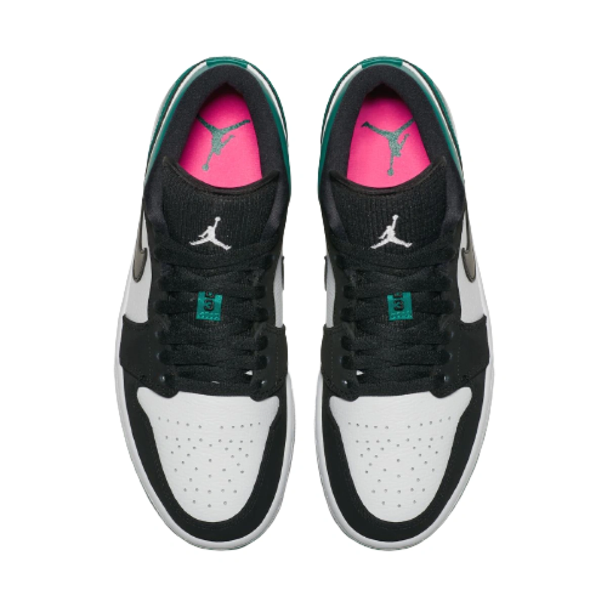 Jordan 1 Low White Black Mystic Green 553558 113 FKS56394 buy with delivery Footers