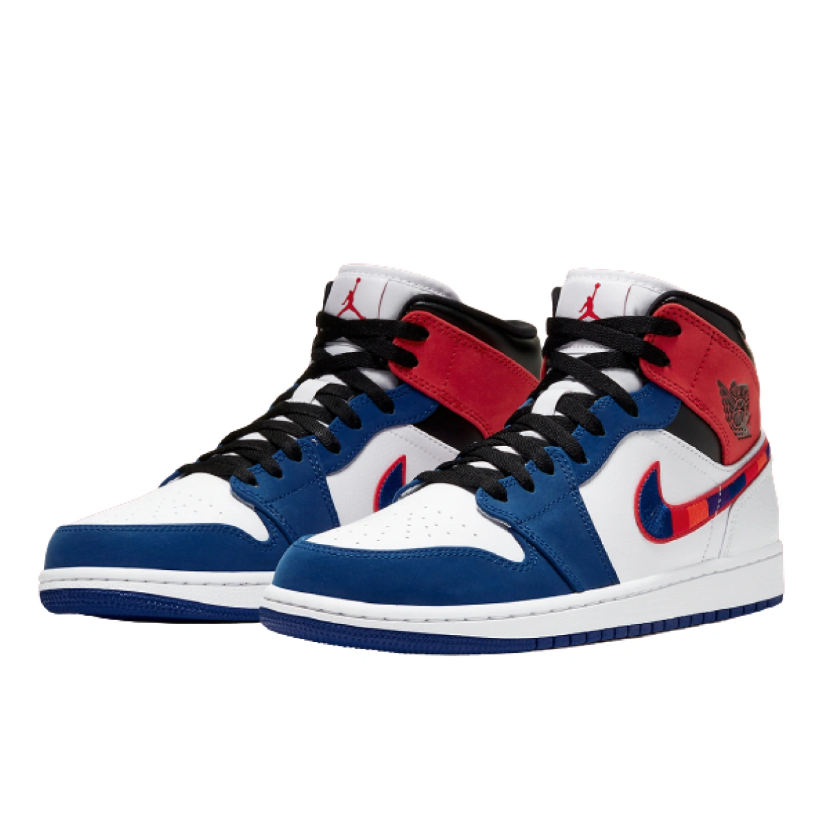 Jordan retro 1 multicolor swoosh on sale