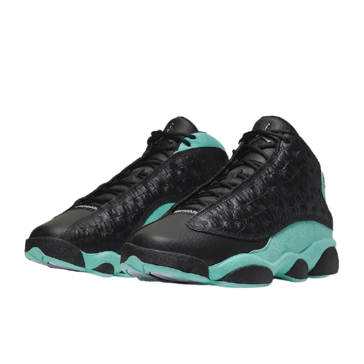 Green 13 jordans on sale