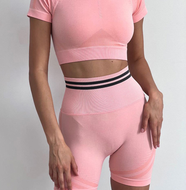 Спортивні Шорти Рожеві з Push-Up Ефектом