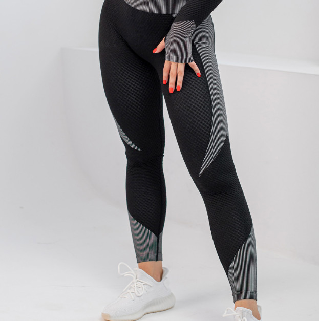 Легінси Чорно Білі з Візерунком