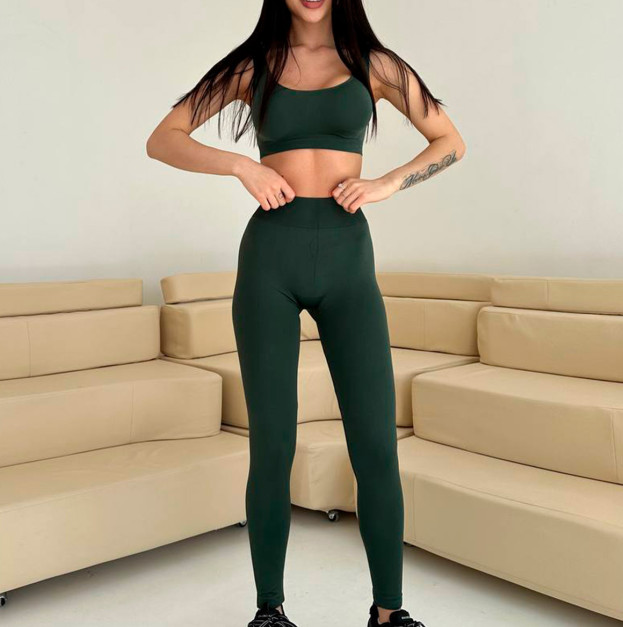 Легінси Темно Зелені