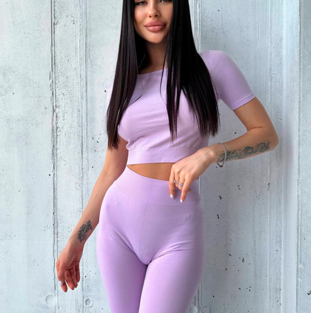 Кроп Топ Лавандовий