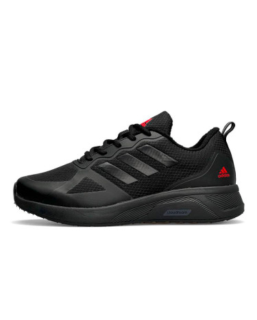 Adidas Cloudfoam Termo Black Red с Флисом