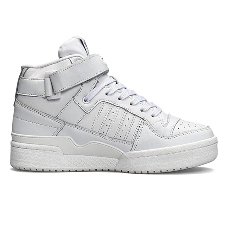 Adidas forum mid triple white shop
