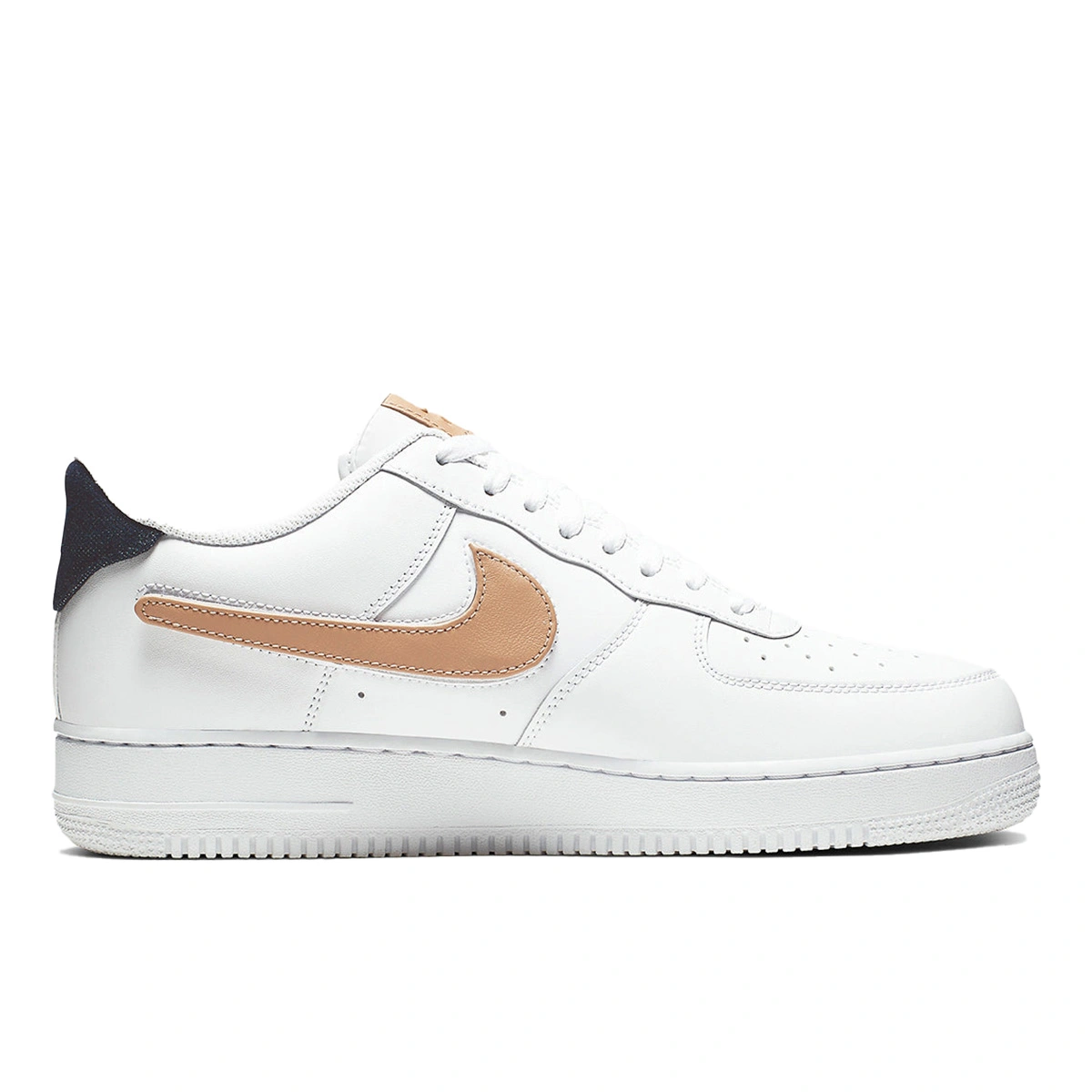 Nike Air Force 1 Low Removable Swoosh Pack White Vachetta Tan CT2253 100 FKS56078 Footers