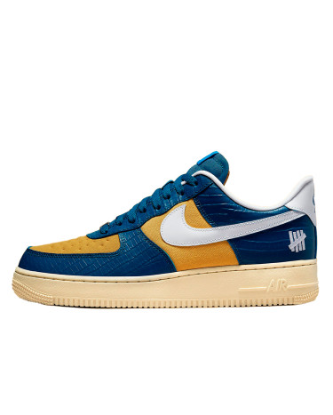 Nike Air Force 1 Low SP Undefeated 5 On It Blue Yellow Croc DM8462-400