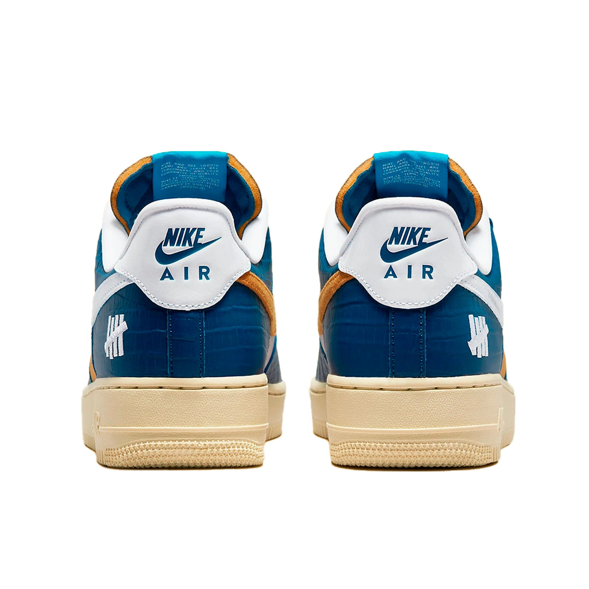 Nike air force 1 blue yellow hot sale