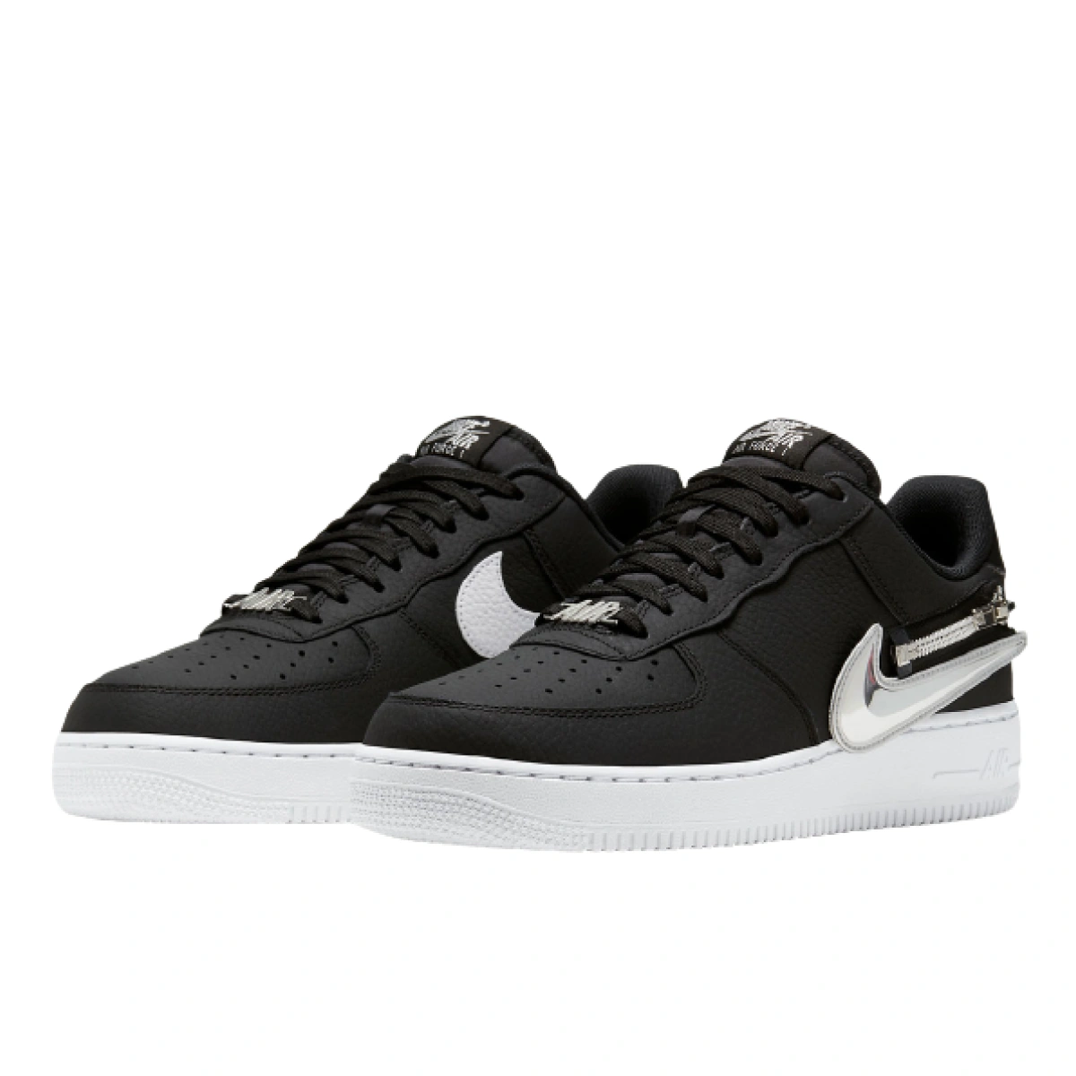 Nike air force 1 black zipper outlet