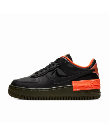 Nike Air Force 1 Shadow Black Hyper Crimson Cargo Khaki CQ3317-001