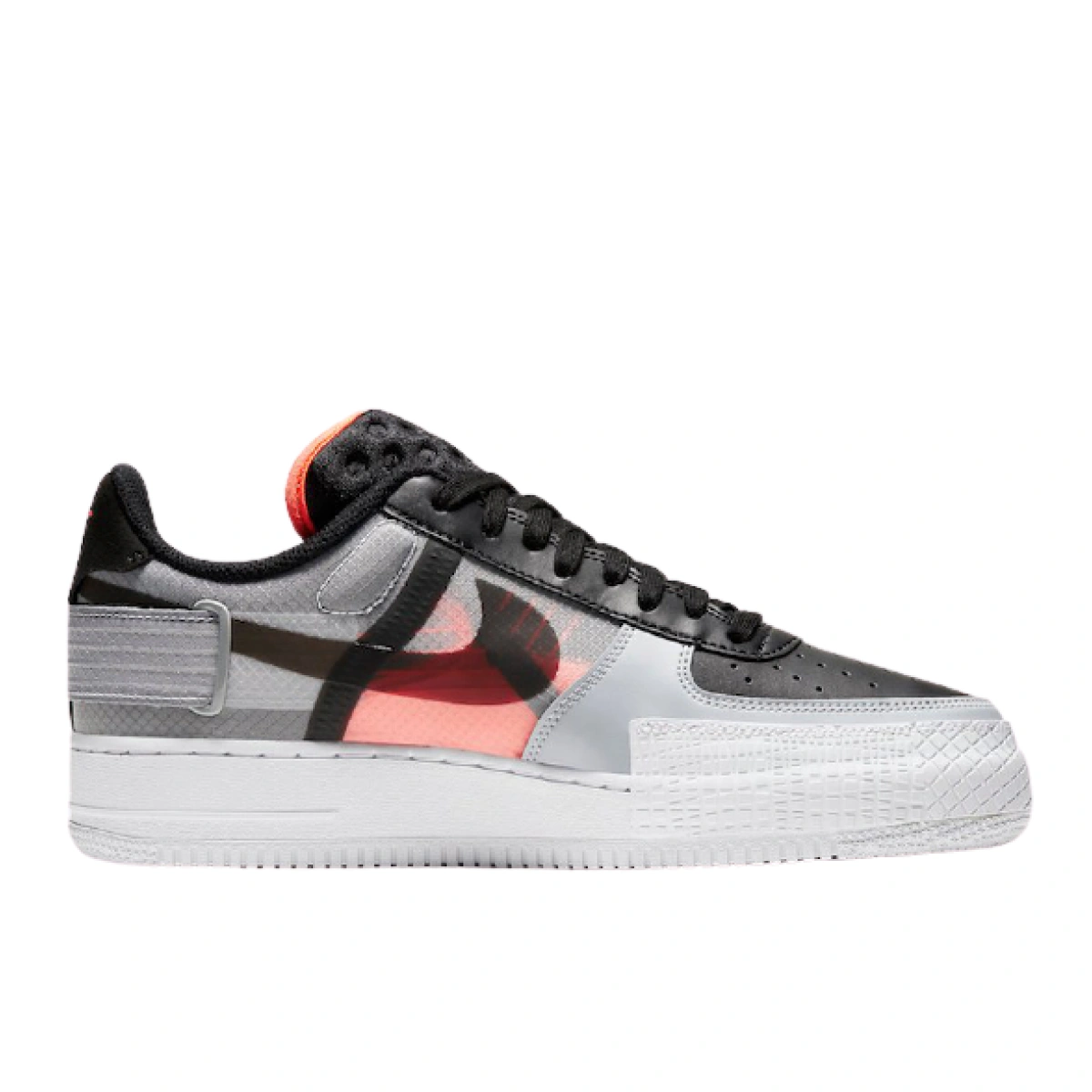 Nike Air Force 1 Type Black Hyper Crimson CQ2344 001 FKS55915 Footers