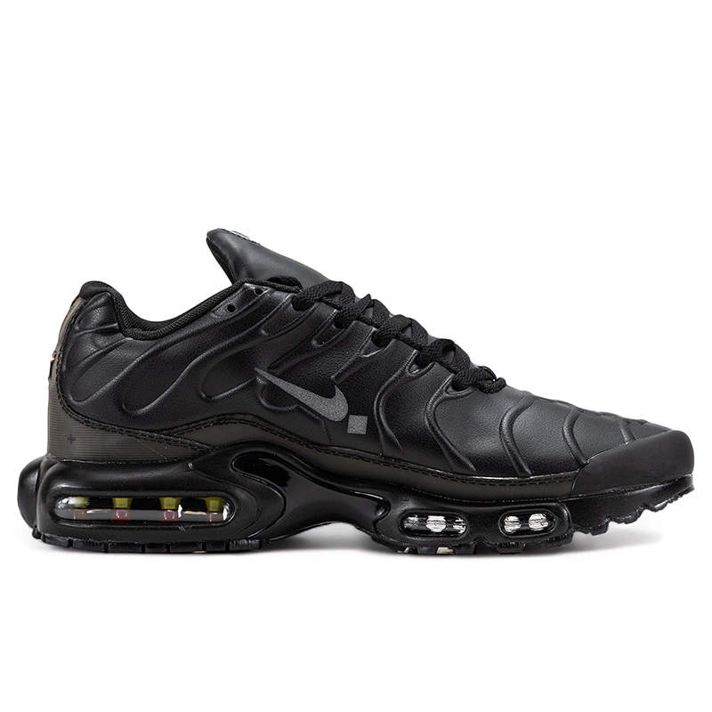 Nike air black leather store