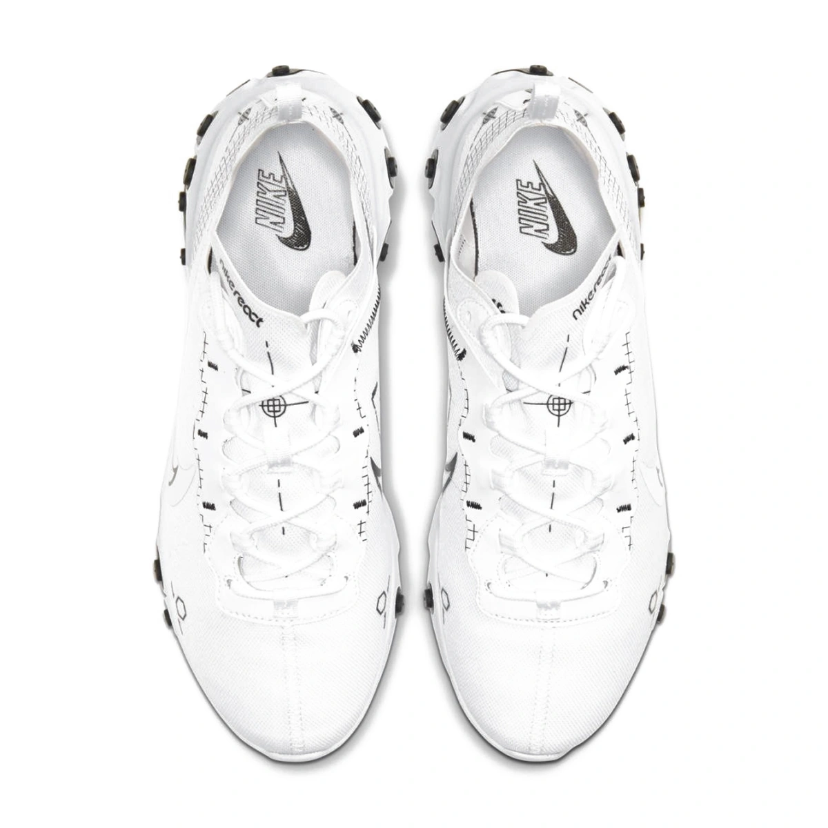 Nike React Element 55 Reverse Schematic CU3009 100 FKS56415 Footers