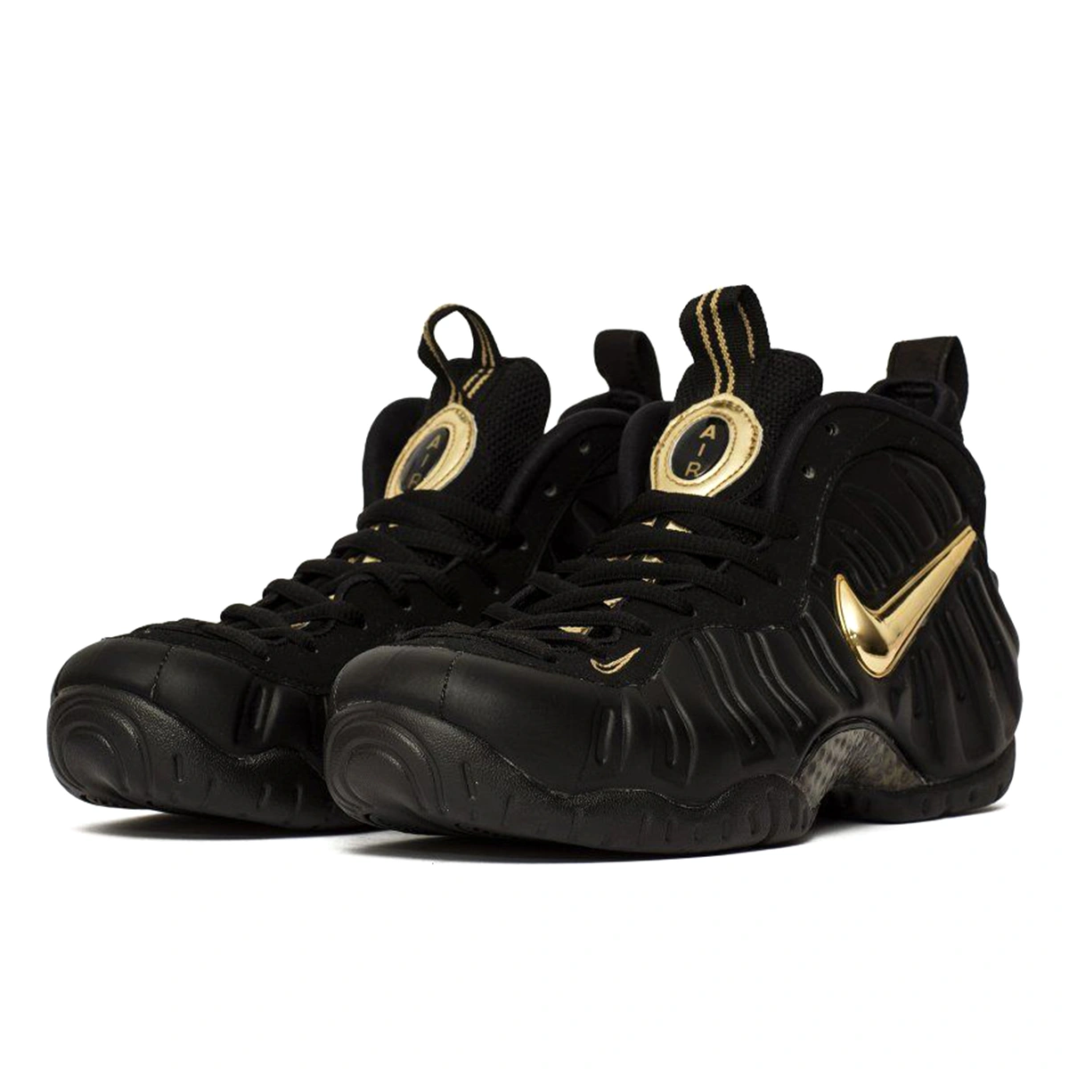 Foamposite pro black metallic gold deals