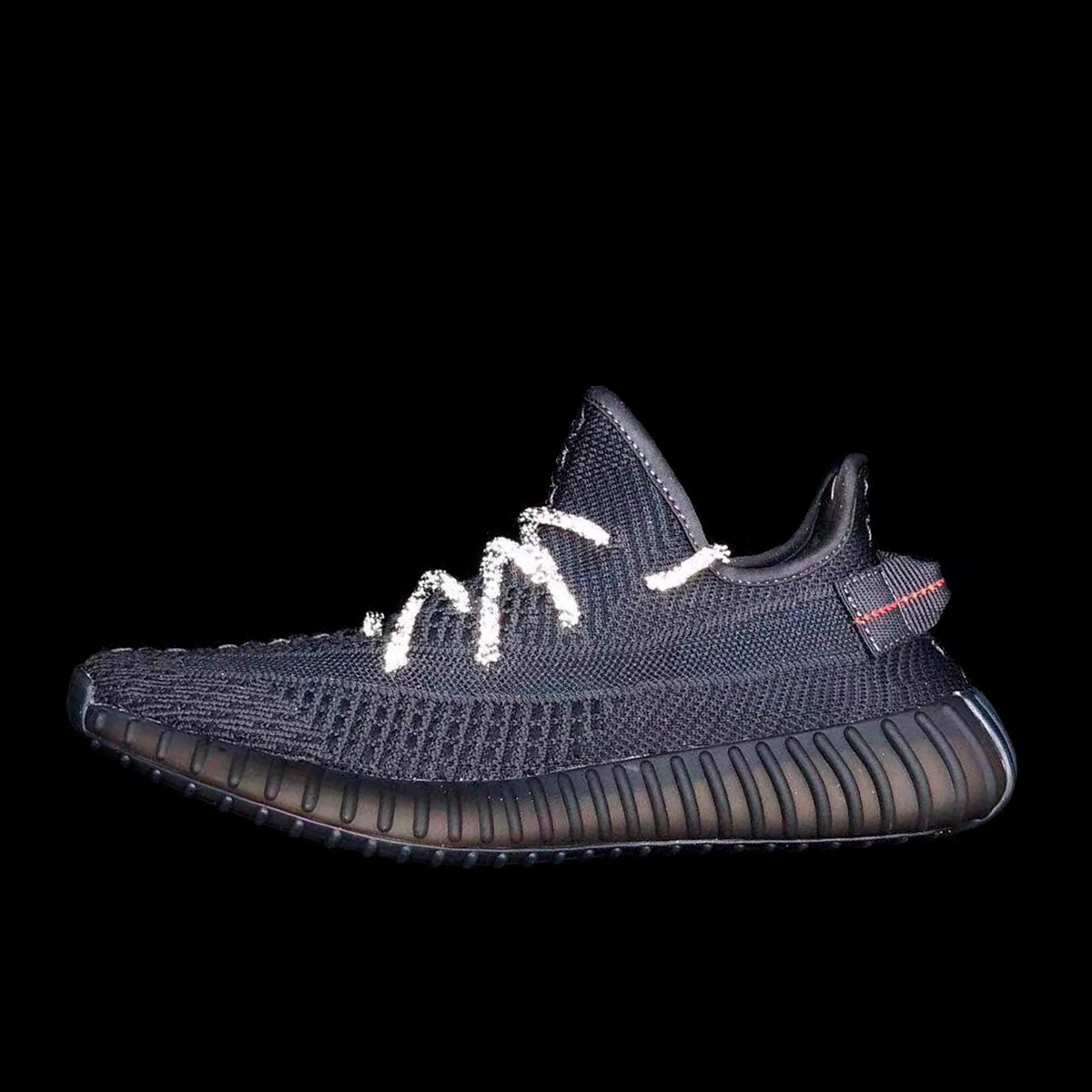 Adidas Yeezy 350 boost V2 Static Black Reflective Laces FU9006 FKS56174 buy with delivery Footers