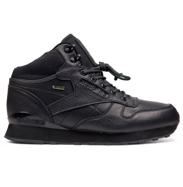 Reebok Classic High Leather Black С МЕХОМ