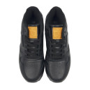 Оригинал Reebok Classic Leather Black Grey С ФЛИСОМ