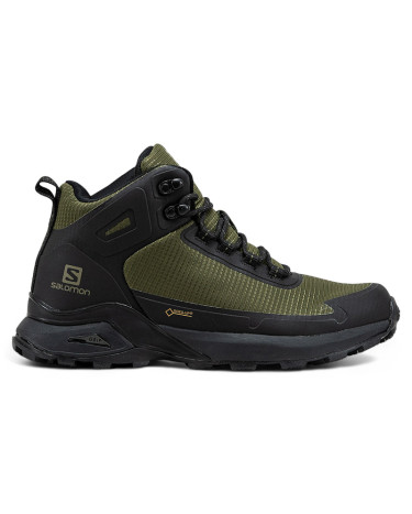 Salomon Cross Hike Gore-Tex Khaki Black С МЕХОМ