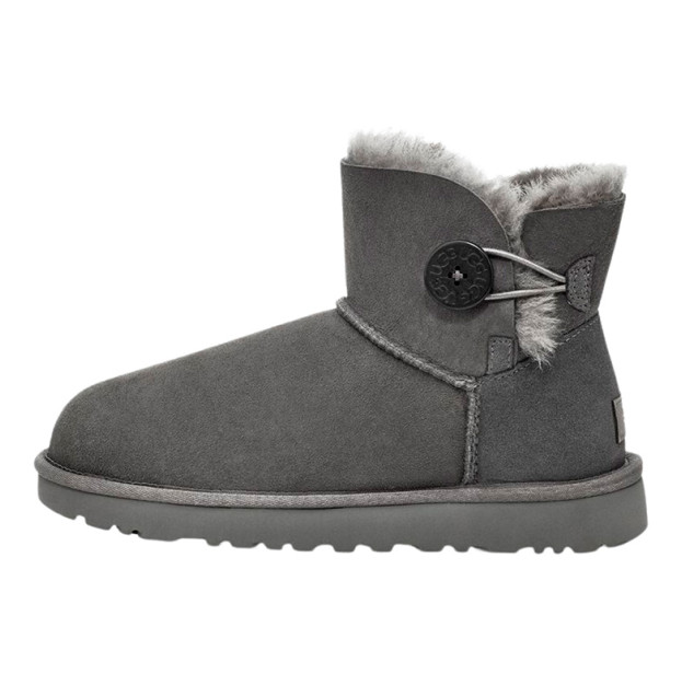 UGG Classic Mini Bailey Button Grey