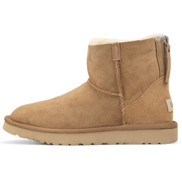 UGG Classic Mini Chestnut Silver Zip