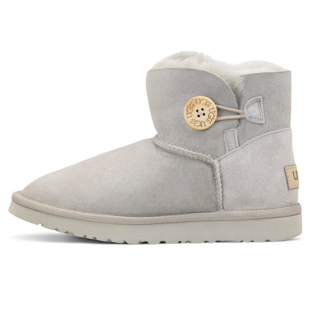 UGG Classic Mini Bailey Button Light Grey