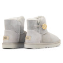 Оригинал UGG Classic Mini Bailey Button Light Grey