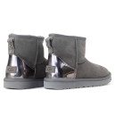 Оригинал UGG Classic Mini Grey Metallic