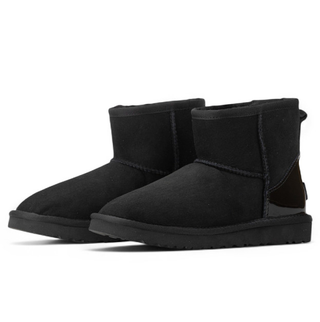 UGG Classic Mini Black Metallic Suede