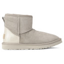 Придбати UGG Mini Light Grey Metallic Suede FKS2359039