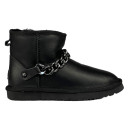 Придбати UGG Mini Chain Black Leather FKS2351307