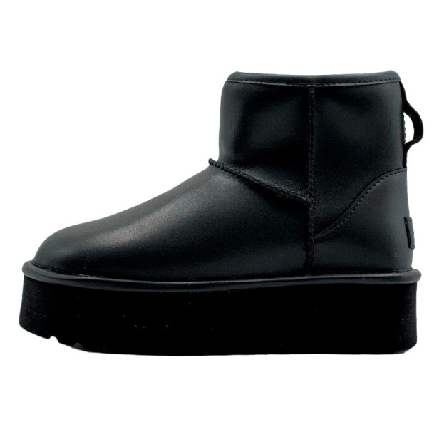 UGG Mini Black Platform Leather