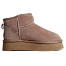 Придбати UGG Ultra Mini Platform Beige Suede FKS2359074
