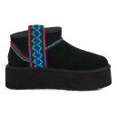 Купить UGG Ultra Mini Classic Braid Platform Boot Black FKS2350548