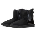 Черевики UGG Classic Short Zip Black Lacquer