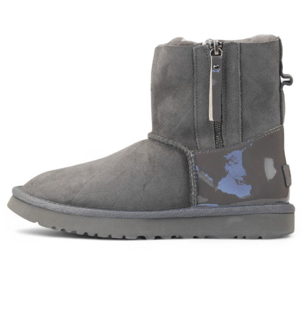UGG Classic Short Zip Lacquer Gray