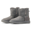 Черевики UGG Classic Short Zip Lacquer Gray
