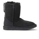 Придбати UGG Classic Short Zip II Black FKS2355469