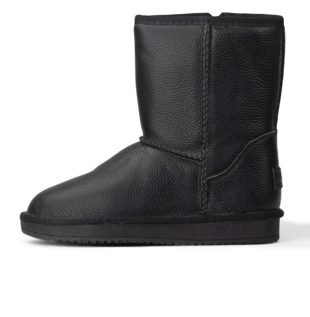 UGG Classic Short Leather Zip Black