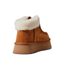 Оригінал UGG Funkette Low Platform Boots Zip Chestnut 1122551