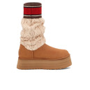 Придбати UGG Classic Sweater Letter Boot Chestnut FKS2359056
