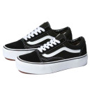 Кеды Vans Old Skool Black White Platform Premium