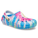 Сабо Crocs Classic Lined Tie-Dye Clog Powder Blue Multi