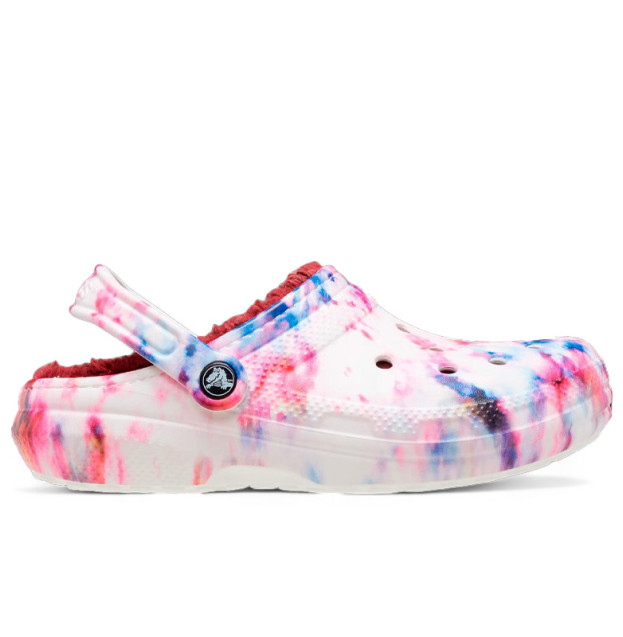 Crocs Classic Lined Tie-Dye Clog Garnet Multi