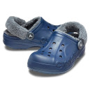 Сабо Crocs Baya Lined Fuzz Strap Navy Grey