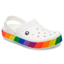 Сабо Crocs Crocband Rainbow Block Clog White