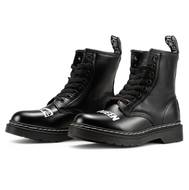 Dr. Martens 1460 Smooth Leather Lace Up Boots З ХУТРОМ